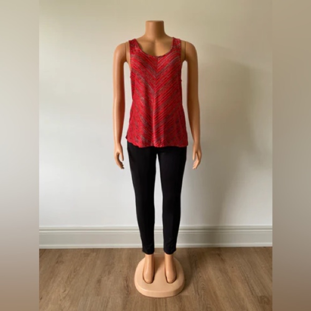 📦Full Figure Red Sleeveless Top